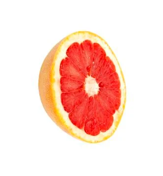 Red grapefruit close-up macro shot Foto stock