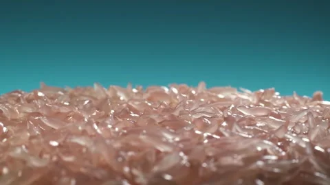 Red grapefruit pomelo pulp. Complex texture with juicy capsules. Macro shot.  Stock Footage 293927236