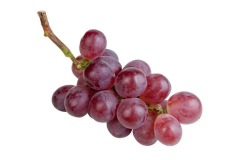 Red grapes isolated Stock Photos