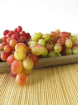 Red grapes Stock Photos