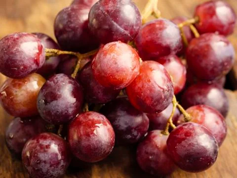 Red grapes Stock Photos