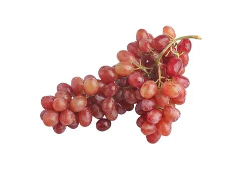 Red grapes on a white background Foto stock