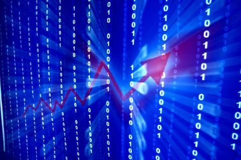 Red graph Stock Illustration