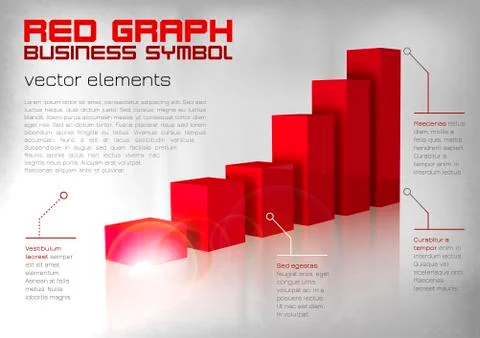 Red graph Stock Illustration