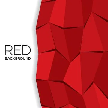 Red Graphic Background With White Space Stock Illustration