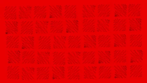 Red graphic wiggling pattern background. Thin lines motion design. Texture red Stock Footage 155136880