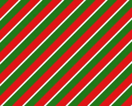 Red green and white Diagonal lines seamless pattern background. Merry Christmas Stock Illustration