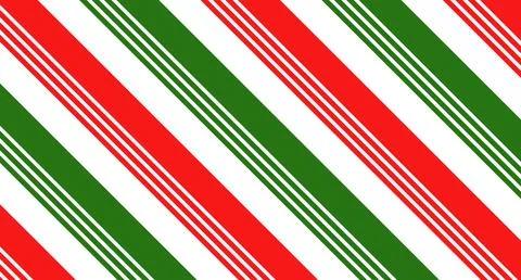 Red green and white Diagonal lines seamless pattern background. Merry Christmas Stock Illustration