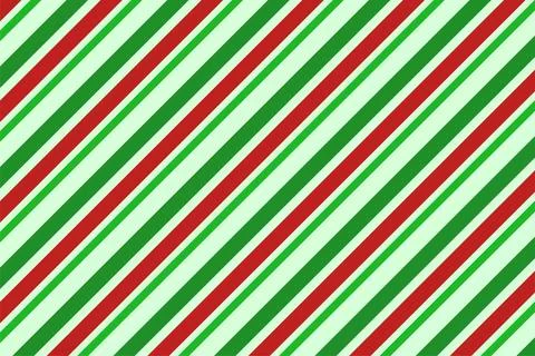 Red, green and white diagonal stripes background vector illustration. Candy cane 스톡 일러스트