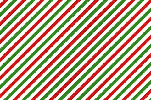 Red, green and white diagonal stripes background vector illustration. Candy cane 스톡 일러스트