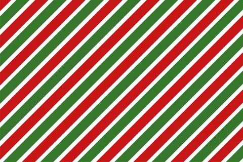 Red, green and white diagonal stripes background vector illustration. Candy cane 스톡 일러스트