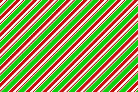 Red, green and white diagonal stripes background vector illustration. Candy cane Stock Illustration