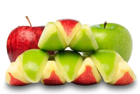 Red &amp; green apple Stock Photos