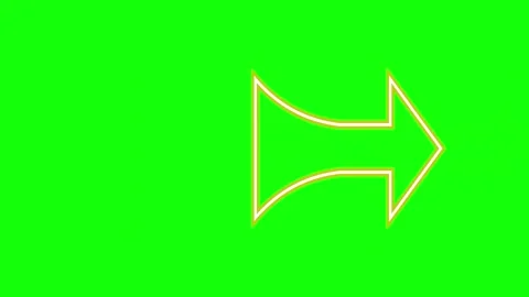 Red Green Arrow Horizontal 16:9 Green Screen 스톡 동영상 340461579