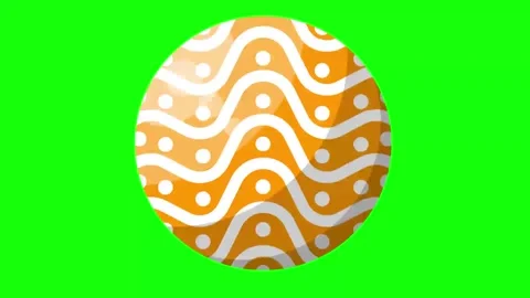 Red Green Ball Horizontal 16:9 Green Screen Video stock 340459968