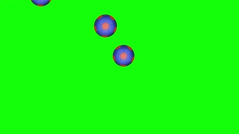 Red Green Ball Screen Horizontal 16:9 Green Screen Vidéo 340460987