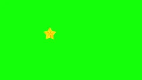 Red, Green, Black Star and Screen on Green Screen Background Horizontal 16:9 Stock Footage 339445071