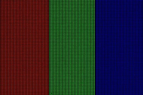 RED GREEN BLUE macro pixels Stock Photos
