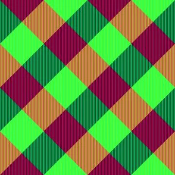 Red green checkered seamless pattern Stock Illustration