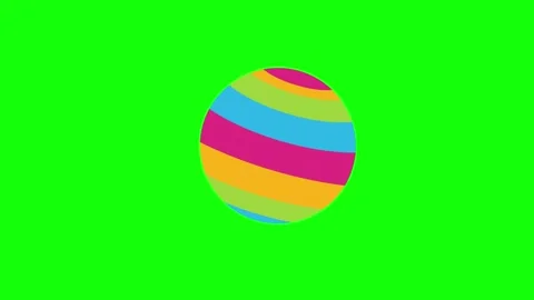 Red Green Circle Screen Horizontal 16:9 Green Screen 库存影片 340459576