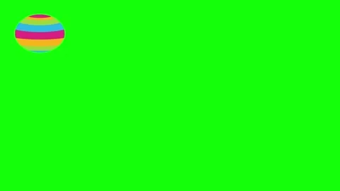 Red Green Circle Screen Horizontal 16:9 Green Screen Video stock 340459585