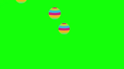 Red Green Circle Screen Horizontal 16:9 Green Screen Video stock 340459638