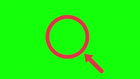 Red Green Circle Screen Horizontal 16:9 Green Screen Vídeo Stock 340461545