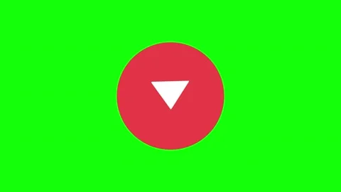 Red Green Circle Screen Horizontal 16:9 Green Screen Stock Footage 340461946