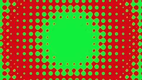 Red with green equalizer VJ loop background animation0001-0240 動画素材 341339940