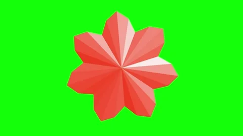 Red Green Flower Horizontal 16:9 Green Screen Vídeos de archivo 340461341