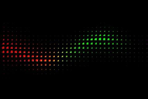 Red Green Gradient Square Pixel Pattern Abstract Background Stock Illustration