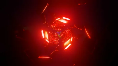 Red green Pulsating triangle shape background VJ Loop. Stock Footage 224895703