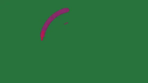 Red, Green, Purple Circle and Screen on Green Screen Vidéo 338044534