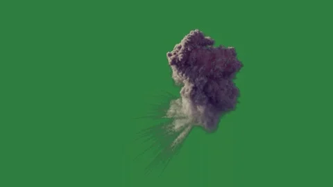 Red, Green, Purple Leaf and Screen and Cloud on Stock Footage 338023848
