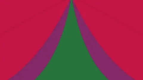 Red, Green, Purple Tree on Green Screen Background Видео 338024189