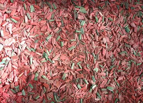 Red-green rectangular sawdust - background Stock Photos