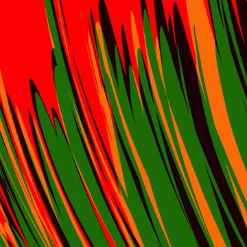 Red Green Sharp Brush Stripe Background Stock Illustration