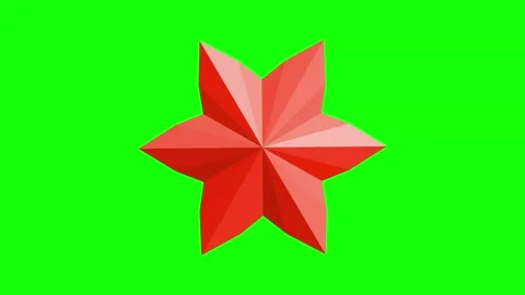 Red Green Star Horizontal 16:9 Green Screen Vidéo 340461330