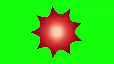 Red Green Star Screen Horizontal 16:9 Green Screen Video stock 340461362