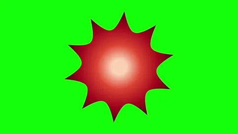Red Green Star Screen Horizontal 16:9 Green Screen 库存影片 340461363