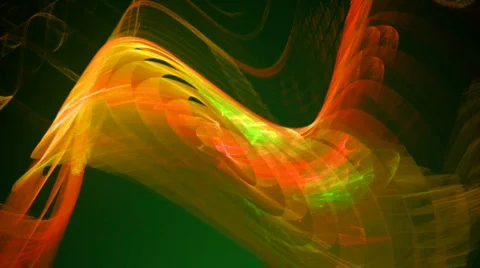Red green stripe waves motion bg d2798E P Stock Footage 706092
