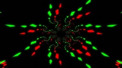 Red Green Tunnel Stock-Footage 45741034