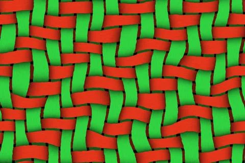 Red - green twill background Stock Illustration