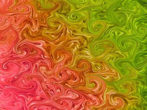 Red - green wave vibrations. Abstract background. 库存插图