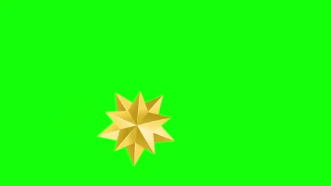 Red, Green, White Star and Arrow and Screen Green Screen Vidéo 339332997