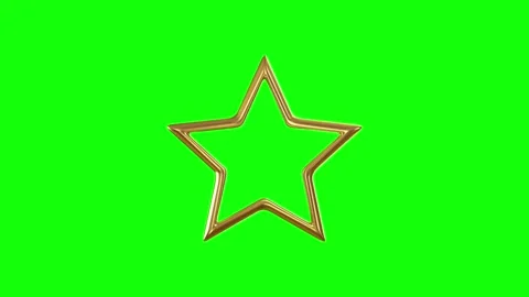 Red, Green, White Star and Screen on Green Screen Background Horizontal 16:9 Vidéo 339348932