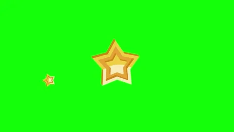 Red, Green, White Star and Screen on Green Screen Background Horizontal 16:9 Stock Footage 339444903