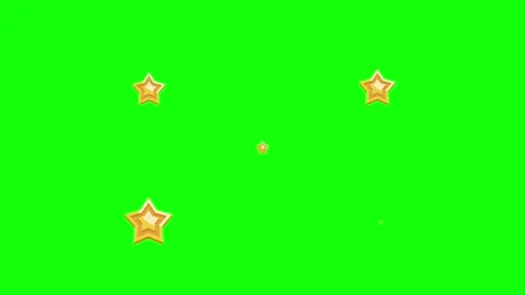 Red, Green, White Star and Arrow and Screen Green Screen Video stock 339444908