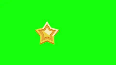 Red, Green, White Star and Screen on Green Screen Background Horizontal 16:9 Video stock 339444927