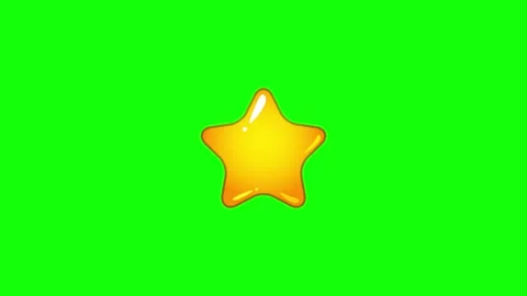 Red, Green, White Star and Screen on Green Screen Background Horizontal 16:9 Stock Footage 339445028